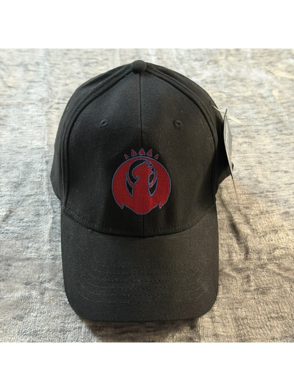Magic The Gathering Ruger Phoenix Symbol Black NU-FIT Stretch Fitted Cap L/XL
